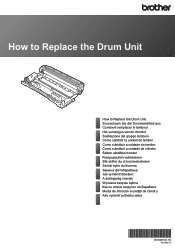 Brother International DCP-L2550DW Drum Unit Replacement Guide