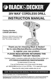Black & Decker LDX220SB Type 1 Manual - LDX220