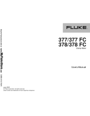 Fluke 378 FC/B Product Manual