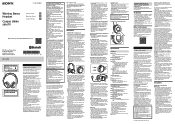 Sony WH-CH510 Reference Guide