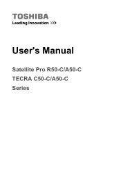 Toshiba A50-C PS56DC-00T001 Users Manual Canada; English