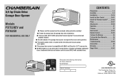 Chamberlain PD752KEV PD752KEV Owners Manual Manual