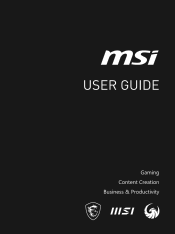 MSI Stealth GS77 Quick Start Guide