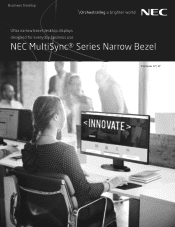 NEC E221N-BK Specification Brochure