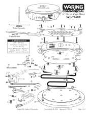 Waring WSC160X Parts Diagram