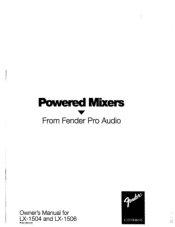 Fender LX-1506 Owner Manual