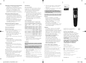 Philips MG3740 User manual