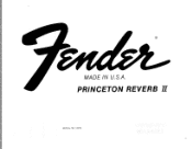 Fender Princeton Reverb II Owner Manual