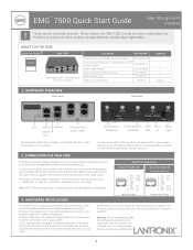 Lantronix EMG 7500 - Edge Management Gateway EMG7500 Quick Start Guide