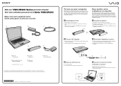 Sony VGN-CR240E Quick Start Guide