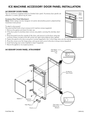 Viking FPIM515 Right Hinge Professional Ice Machine Door Panel - PIDP15TR - Installation Instructions