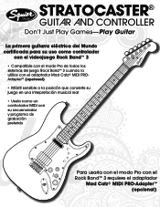 Fender Squier by Fender Stratocaster Guitar and Controller Owners Manual