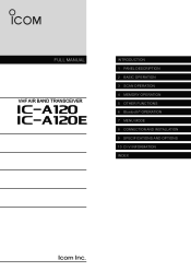 Icom IC-A120 Full Manual