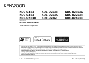 Kenwood KDC-U2063 Operation Manual