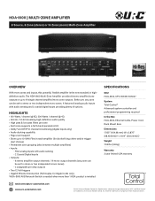URC HDA-8100 Spec Sheet
