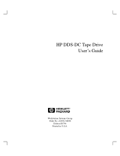 HP Model 750 hp DDS-DC tape drive user's guide (a1658-90696)