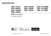 Kenwood KDC-100UB Operation Manual