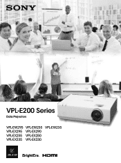 Sony VPL-EW235 Product Brochure