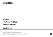 Yamaha RX-V483 RX-V483 Owner s Manual