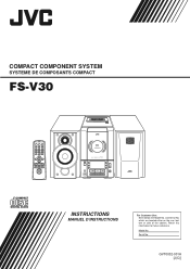 JVC FS-V30 Instructions