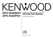 Kenwood DPX-4020MH4 User Manual 1