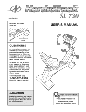 NordicTrack Sl730 Bike User Manual