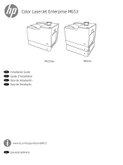 HP Color LaserJet Managed E65060 Installation Guide