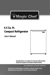 Magic Chef HMTR450SE User Manual