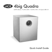 Lacie 4big Spare Drive 500GB 1TB 2TB 3TB Quick Install Guide