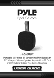 Pyle PCLSB1BK Instruction Manual