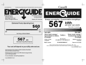 Viking DDBB536RSS Energy Guide