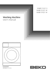 Beko WMB51021 User Manual