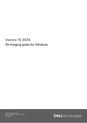 Dell Vostro 15 3535 Re-imaging guide for Windows