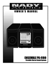 Nady Ensemble PA-4180 Manual