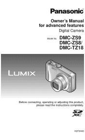 Panasonic DMCTZ18 DMCTZ18 User Guide