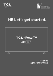 TCL 50S555 5-Series Quick Start Guide