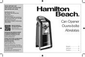 Hamilton Beach 76606FG Use and Care Manual