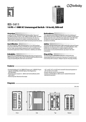 LevelOne IES-1611 Datasheet