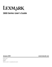 Lexmark X2625 User's Guide