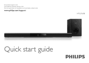 Philips HTL2163B Quick start guide