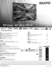 Sanyo FW50C85T Leaflet