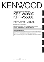Kenwood KRF-V4080D User Manual