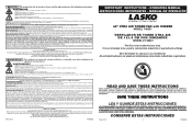 Lasko T48301 User Manual