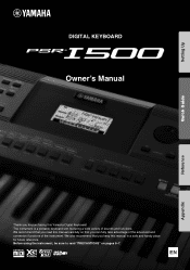 Yamaha PSR-I500 PSR-I500 Owners Manual