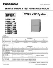 Panasonic WU-168MF2U9 - Service Manual