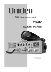 Uniden PC687 English Owner's Manual