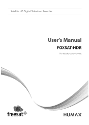 Humax FOXSAT-HDR User Manual