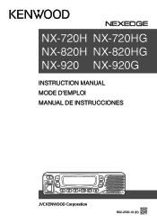 Kenwood NX-820H Instruction Manual