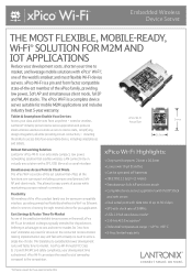 Lantronix xPico Wi-Fi xPico Wi-Fi - Product Brief (A4)