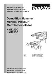 Makita HM1213C HM1213C Instruction Manual